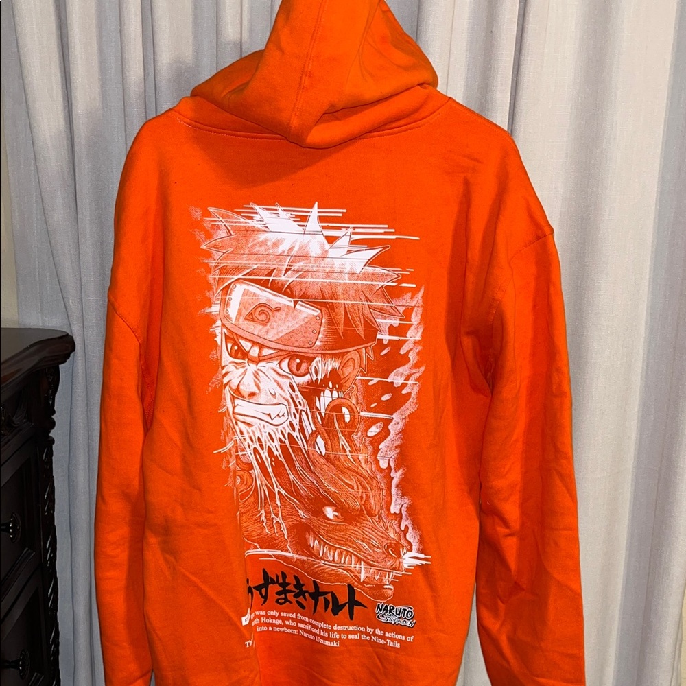 Primitive Bright Orange Naruto Shippuden Hoodie - Picture 3 of 5